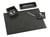 Kit bureau cuir - satiny noir - Quo vadis