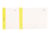 Exacompta – Bloc vendeur à bande couleur jaune – 100 feuillets – Double numérotage – 6,6 × 13,5 cm