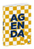 Agenda scolaire journalier 2025/2026 Quo Vadis - Jaune et blanc - 12 x 17 cm - Trinidad Damier