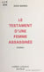 Le testament d'une femme assassinée