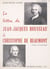 La lettre de Jean-Jacques Rousseau à Christophe de Beaumont - Étude stylistique