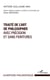 Traité de l'art de philosopher avec précision et sans fioritures