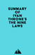Summary of Ivan Throne's The Nine Laws