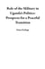 Role of the Military in Uganda's Politics: Prospects for a Peaceful Transition