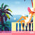Calendrier mural 2026 Pictura - Vacances rétro - 30 x 30 cm