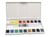Boîte de peinture aquarelle 18 1/2 godets d'aquarelle avec 1 pinceau réservoir - Monali