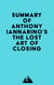 Summary of Anthony Iannarino's The Lost Art of Closing