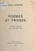 Poèmes et proses