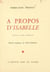 À propos d'Isabelle