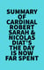 Summary of Cardinal Robert Sarah & Nicolas Diat's The Day Is Now Far Spent