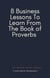 8 Business Lessons To Learn From The Book of Proverbs