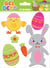Stickers gel Global Gift - Pâques