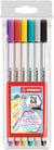 Lot de 6 feutres pinceau - STABILO - Couleurs assorties - Pen 68 brush