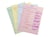 1 chemise à élastique 3 rabats A5 et 25 fiches bristol - Aquarel - Carton - Aquarel - Exacompta - Coloris assortis