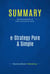 Summary: e-Strategy Pure & Simple - Review and Analysis of Robert and Racine's Book