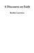 A Discourse on Faith