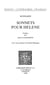 Sonnets pour Hélène