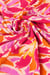 Tissu viscose crinkle Promod - 300 x 125 cm - Imprimés rose orange