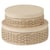Lot de 2 boîtes tressées rondes en papier Décopatch 