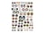 Pochette de 3 feuilles Décopatch identiques - Ref n°668