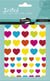 Gommettes colorées coeur Maildor - Initial - 4 planches