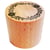 Tampon en bois rond - Couronne fleurs