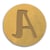 Sceau pour cachet de cire - Alphabet - Lettre A 