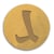 Sceau pour cachet de cire - Alphabet - Lette L