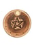 Porte-encens rond Bâton et Cône Pentacle