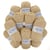 Lot de 10 fils à tricoter 100 % acrylique - Azurite - Tradition - Beige clair 3057