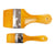Set de 2 pinceaux spalter synthétiques oranges - 40 et 80 mm - Léonard