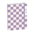 Agenda scolaire journalier 2025/2026 Exacompta - Lilas  - 12 x 17 cm - Damier