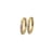 Boucles d'oreilles Artbimex - Acier doré + oxyde de zirconium - 12mm