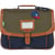 Cartable - Les Signatures Axel - Tann's - Kaki/bleu - 2 compartiments