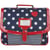 Cartable Tann's - Bleu marine/Rouge - Les Fantaisies Charlotte - 38 cm