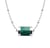 Collier acier malachite - tube