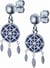Boucles d'oreilles - acier attrape-rêves lapis lazuli