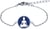Bracelet acier Bouddha - lapis lazuli
