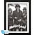 Tirage encadré GB Eye - Motörhead - Groupe noir et blanc  - 30,5 x 40,6 cm