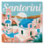 Mini Peinture au numéro Figured'Art avec cadre - Affiche de voyage : lever de soleil à Santorin - 20 x 20 cm