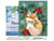 Peinture au numéro Figured'Art - Petit renard de Noël  - 40 x 50 cm
