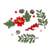 Lot de 14 décorations Artyfêtes - Prestige - Rouge / Vert / Or