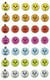Stickers Émoticones Cooky Maildor - 1 planche