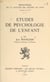 Études de psychologie de l'enfant