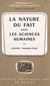 La nature du fait dans les sciences humaines
