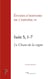 Isaïe 5, 1-7 - Le Chant de la Vigne. Etudes d'histoire de l'Exégèse 24