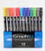 Lot de 12 feutres à eau double pointe Graph'o - Couleurs assorties - Essentiel