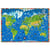 Poster monde illustre enfants 135 cm x 95 cm