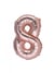 Ballon rose gold - 36 cm - Chiffre 8