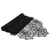 Chemin de table - Toile d'araignée - Dentelle - Noir - 33 cm x 1,82 m